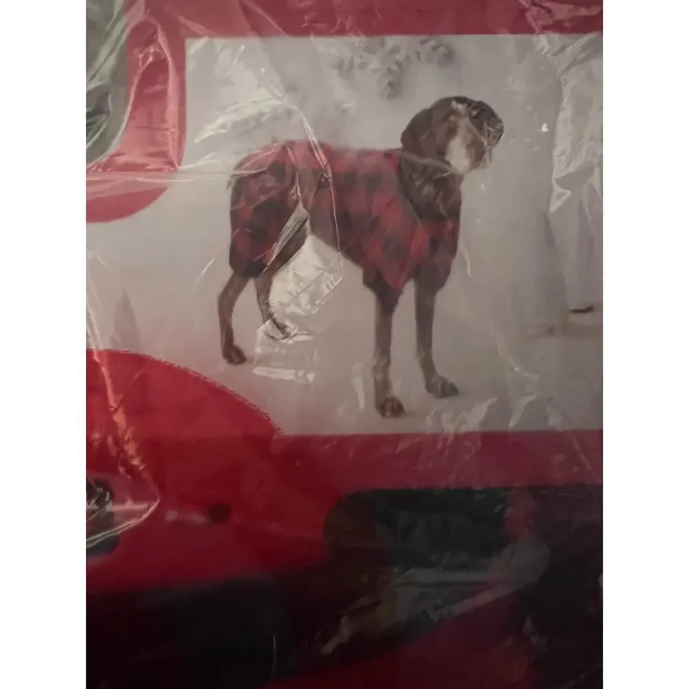 Wonder Shop Holiday pet‎ pajamas red black check plaid size small see chart ￼